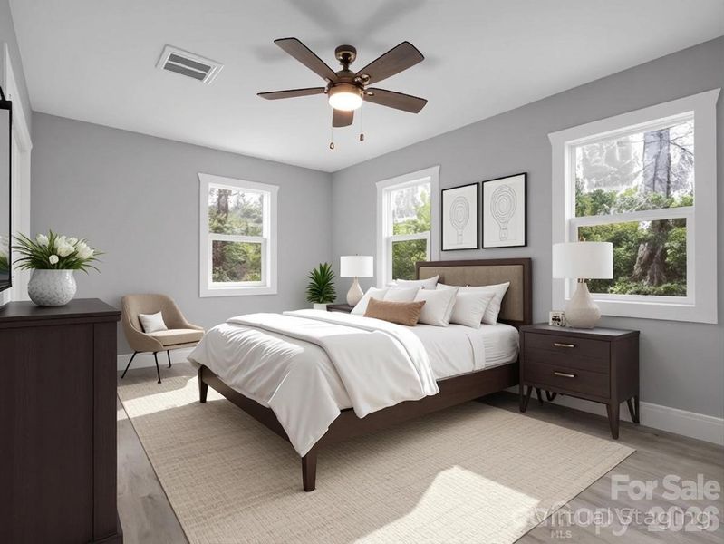 Furnished interior view inside a new home in , Rosman (Image 11).