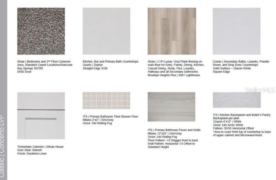 Sample of building materials used in homes in Cassia at Skye Ranch, Sarasota (Image 16).