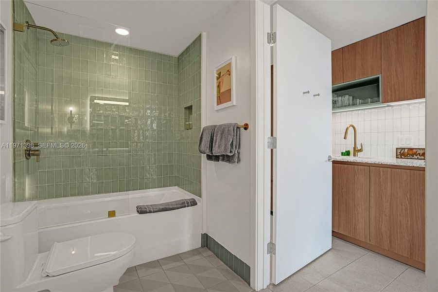 Furnished interior view inside a new home in , Miami (Image 10). Furnished interior view inside a new home in , Miami (Image 10).