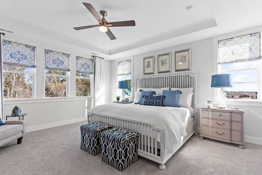 Representative furnished interior of a home built from the The Hampton by RobuckHomes in Windwater, Hampstead (Image 8).