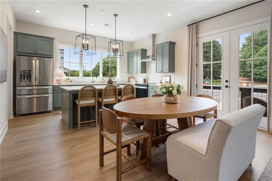 Furnished interior view inside a new home in , Alpharetta (Image 37).