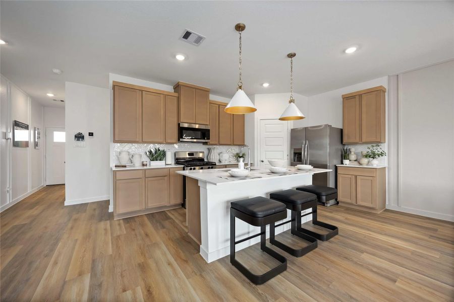Furnished interior view inside a new home in Grand West, Houston (Image 11).