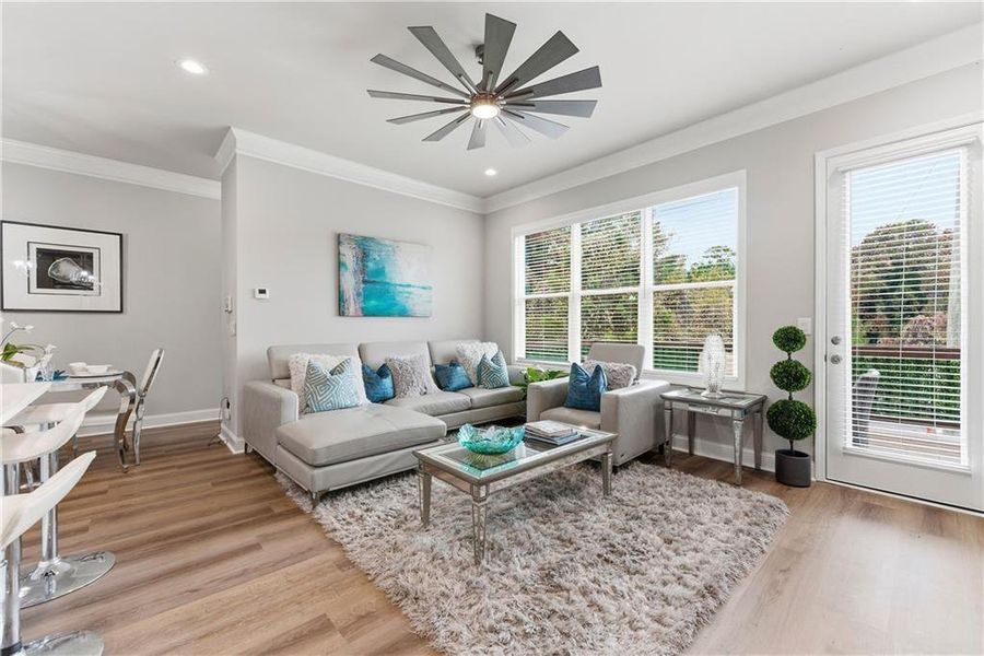 Furnished interior view inside a new home in , Decatur (Image 17).