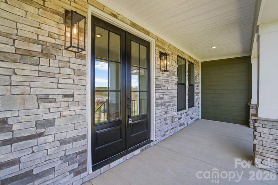 Exterior details and patio area of a home in , Cherryville (Image 30).