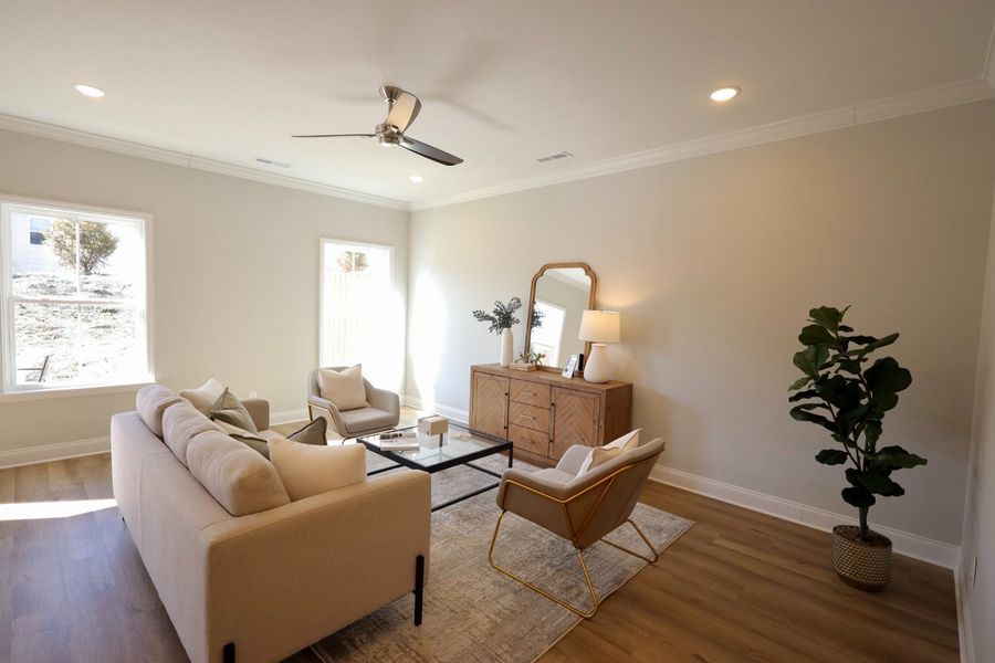 Furnished interior in a model home at The Abaco in Cleveland (Image 18).