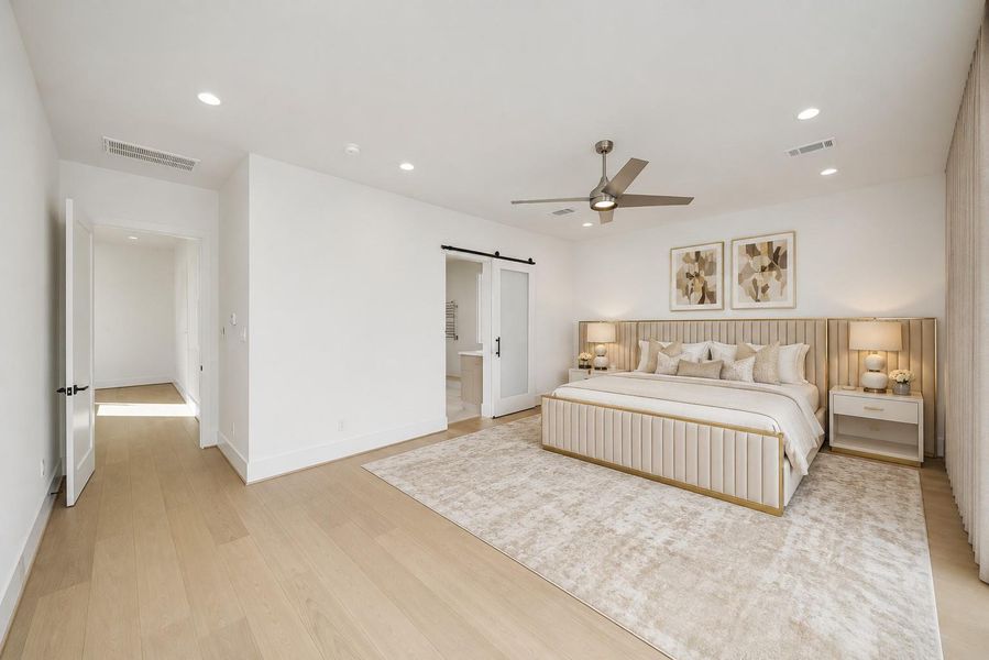 Furnished interior view inside a new home in , Houston (Image 6).