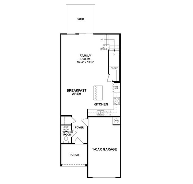 2D floor plan layout of this home in Aberdeen, Charlotte, NC (Image 5).