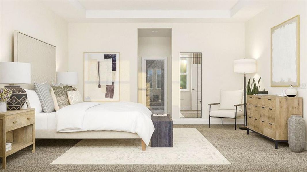 Furnished interior view inside a new home in , Clermont (Image 12).