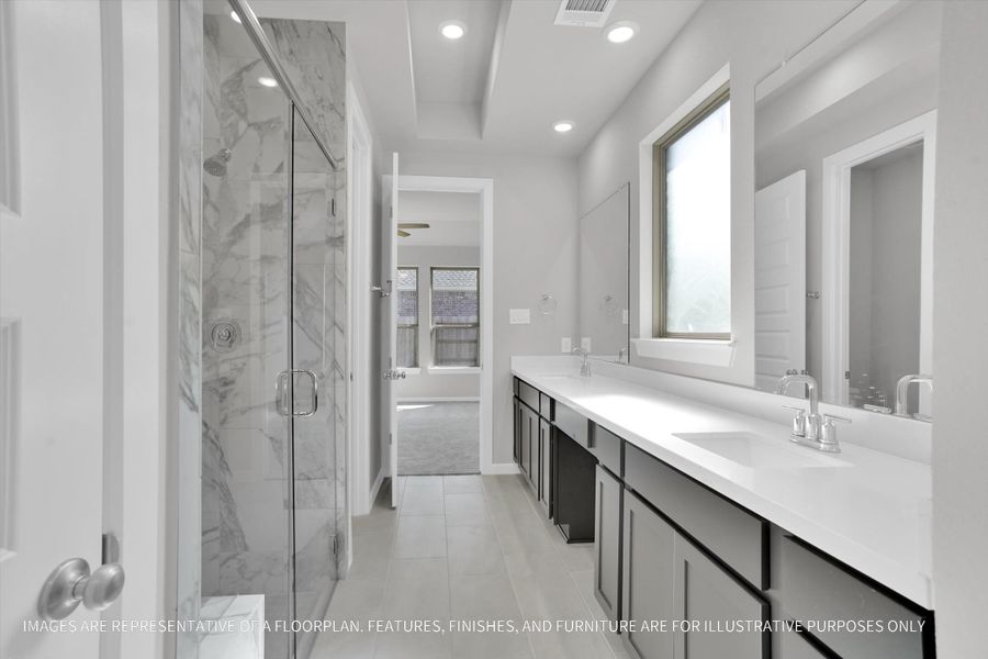 Furnished interior view inside a new home in River Ranch 55', Dayton (Image 9).