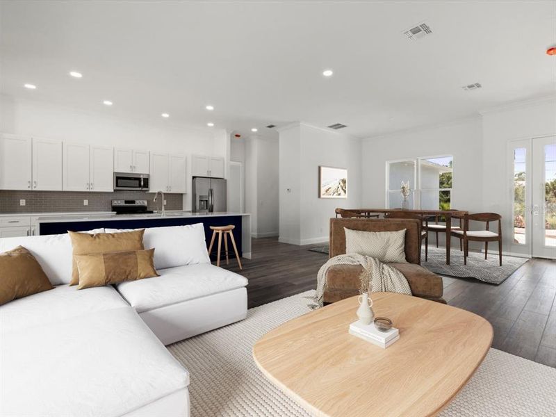 Living Room & Kitchen Living Room & Kitchen