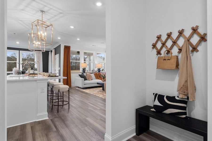 Furnished interior view inside a new home in Auburn Glen, Dacula (Image 24).