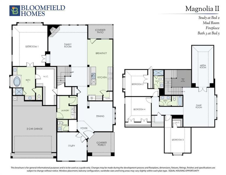 2D floor plan layout of this home in The Oaks, Red Oak, TX (Image 2).