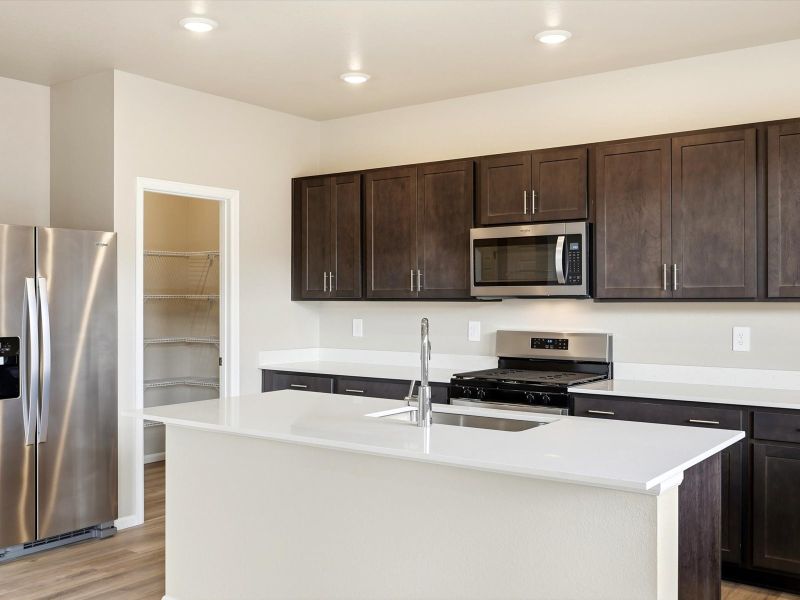 Furnished interior view inside a new home in Meridian Ranch, Peyton (Image 9).