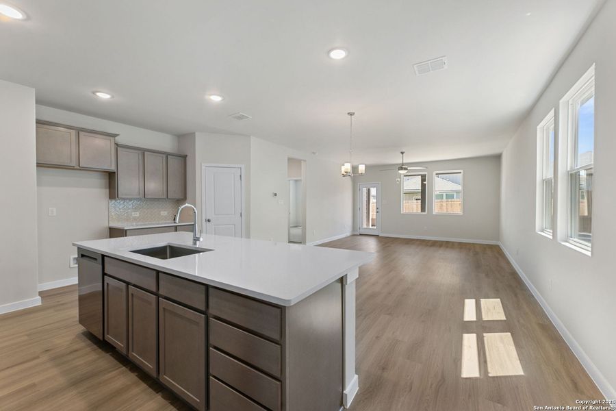Furnished interior view inside a new home in , New Braunfels (Image 8).