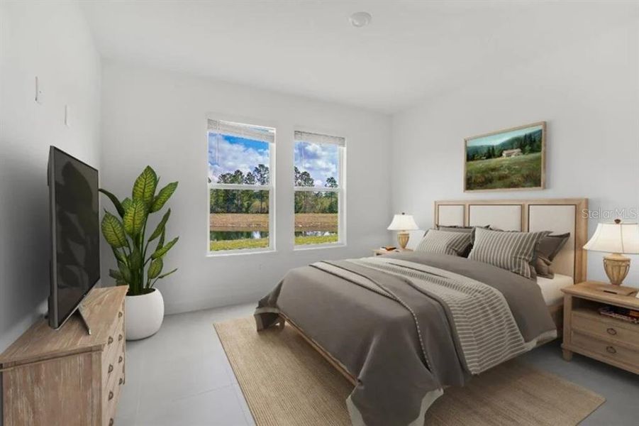 Furnished interior view inside a new home in Harvest at Ovation, Winter Garden (Image 13).