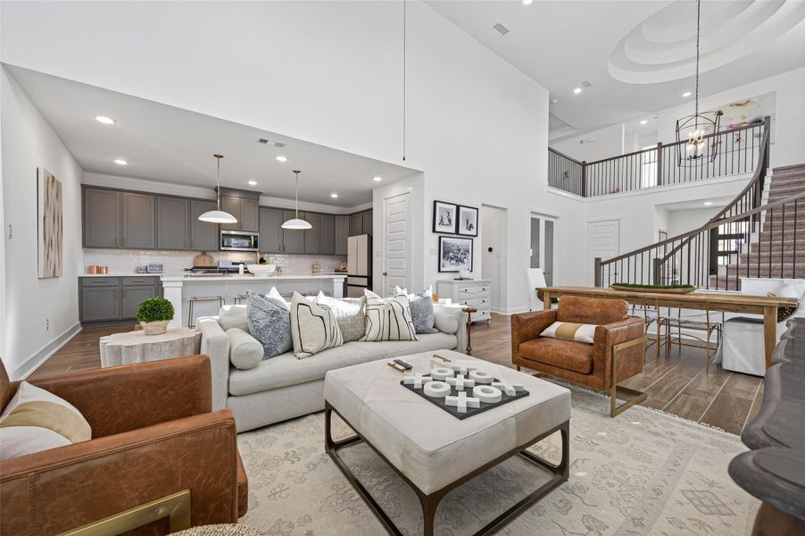 Furnished interior view inside a new home in Elyson - 40', Katy (Image 9). Furnished interior view inside a new home in Elyson - 40', Katy (Image 9).