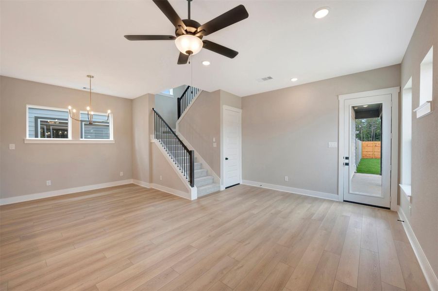 Spacious, unfurnished interior of a new home in Two Step Farm - Cottages Row Collection, Montgomery (Image 33). Spacious, unfurnished interior of a new home in Two Step Farm - Cottages Row Collection, Montgomery (Image 33).
