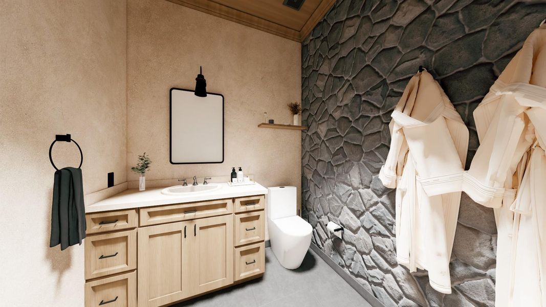 Furnished interior view inside a new home in , Fredericksburg (Image 2).