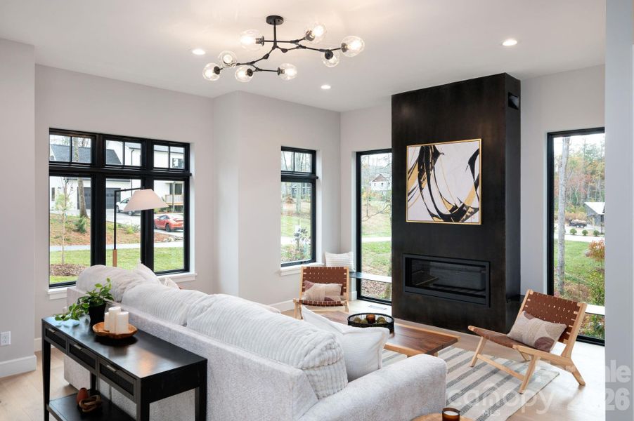 Gorgeous Living Space with Bountiful Natural Light