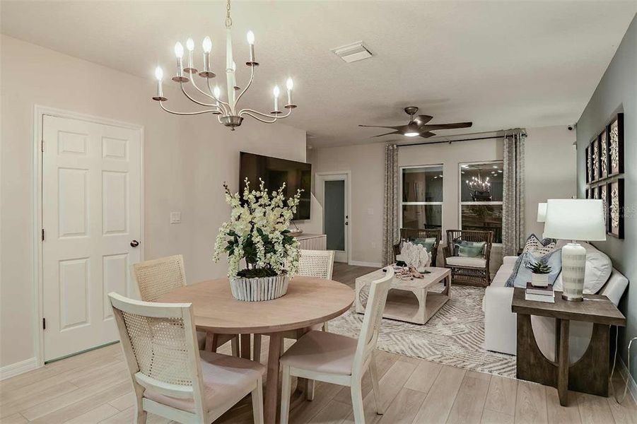 Furnished interior view inside a new home in Grove at Crosswind, Haines City (Image 19).