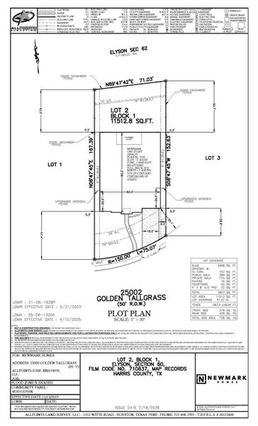 The total lot size is 11,512 sqft.