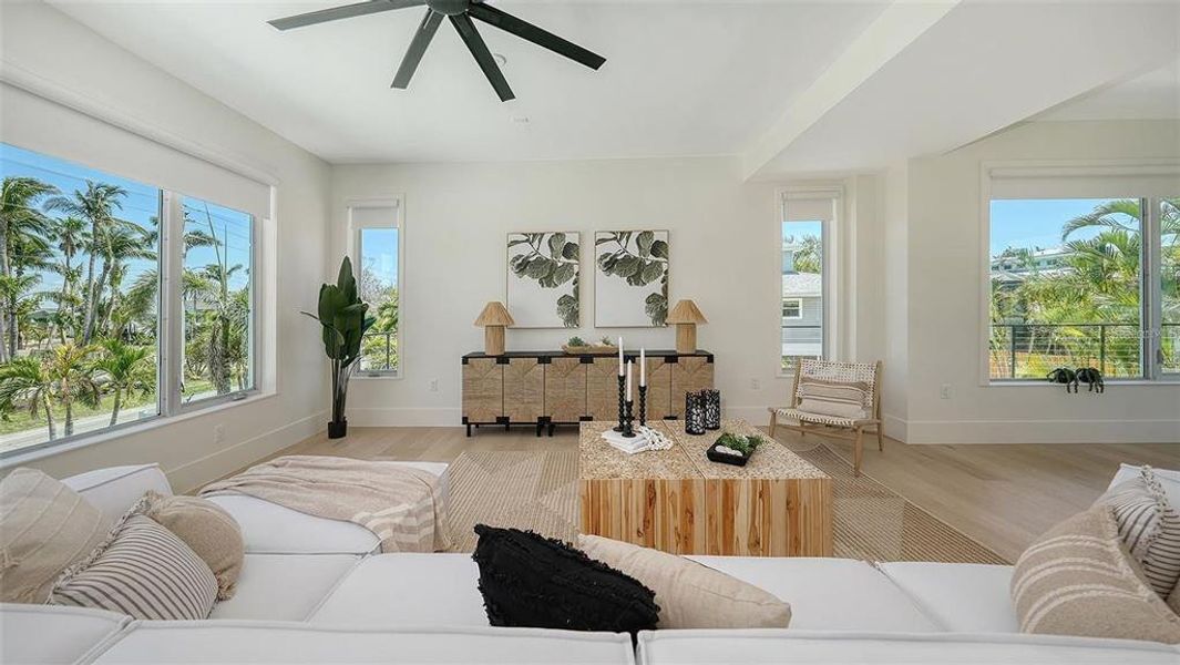 Furnished interior view inside a new home in , Sarasota (Image 16).