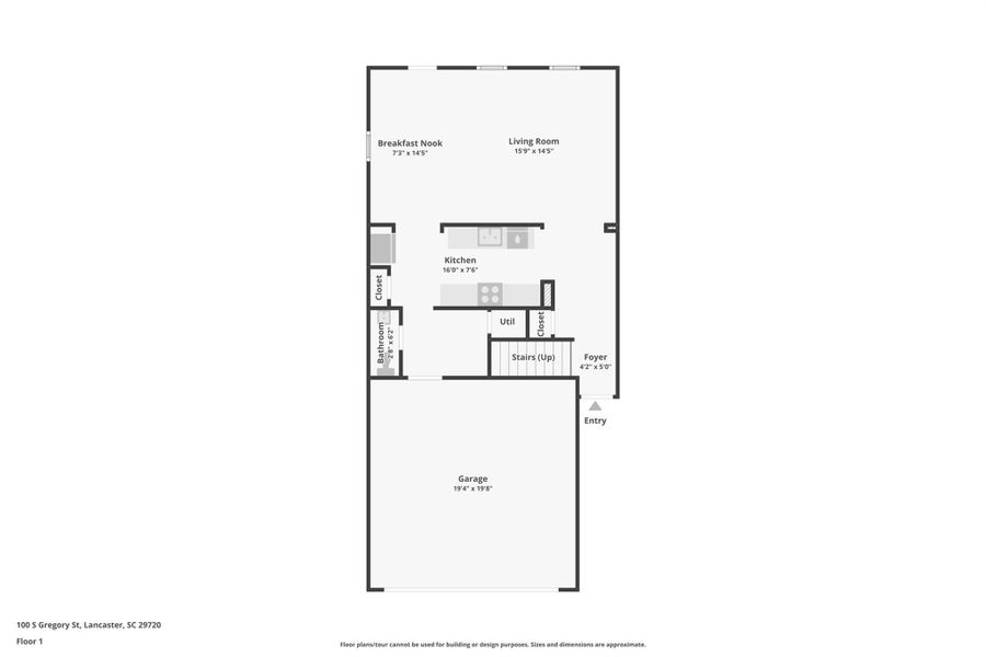 2D floor plan layout of this home in , Lancaster, SC (Image 4).
