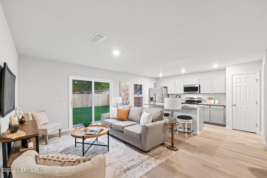 Furnished interior view inside a new home in , Jacksonville (Image 10).