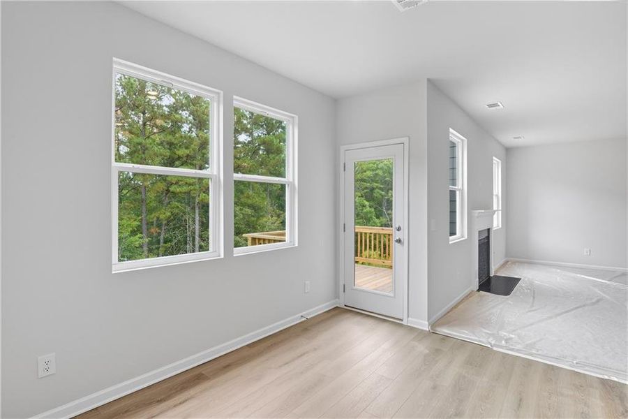 Spacious, unfurnished interior of a new home in The Reserve at Willow Oaks, Canton (Image 17). Spacious, unfurnished interior of a new home in The Reserve at Willow Oaks, Canton (Image 17).