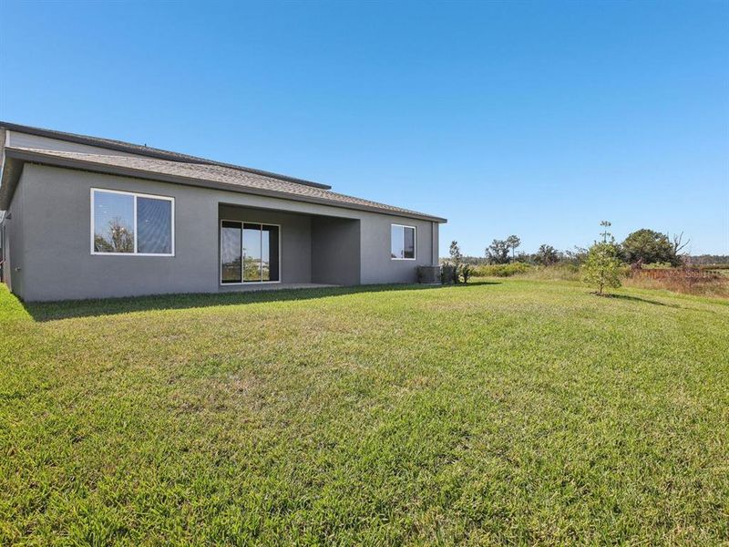 Exterior details and patio area of a home in Two Rivers - Signature Series, Zephyrhills (Image 25).