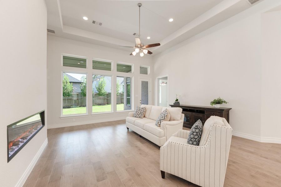 Furnished interior view inside a new home in Audubon 60′, Magnolia (Image 14). Furnished interior view inside a new home in Audubon 60′, Magnolia (Image 14).