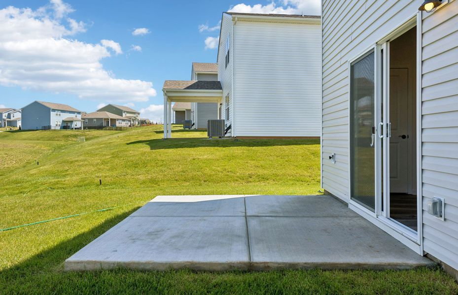 Exterior details and patio area of a home in Highlands of Carter's Station, Columbia (Image 4).