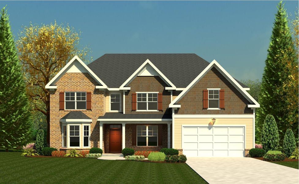 Springfield V-3424 Elev A (with Opt Bay Window) Springfield V-3424 Elev A (with Opt Bay Window)