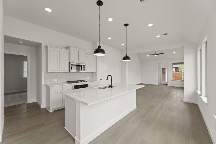 Representative furnished interior of a home built from the Stonegate by Pacesetter Homes in La Terra at Uptown Celina, Celina (Image 4).