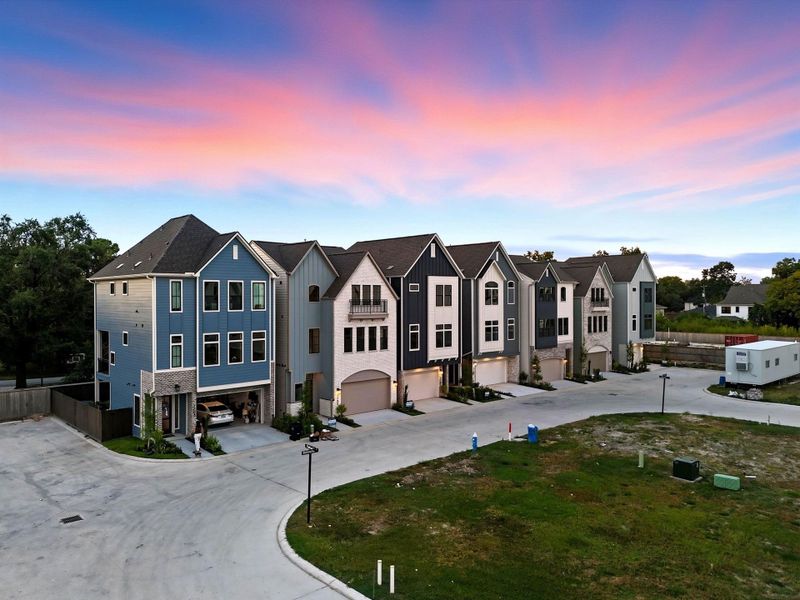 Front exterior of a new home in Spring Valley Creek, Houston, TX, highlighting curb appeal (Image 2).
