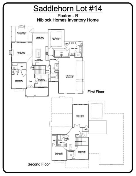 2D floor plan layout of this home in Saddlehorn, Troutman, NC (Image 5). 2D floor plan layout of this home in Saddlehorn, Troutman, NC (Image 5).