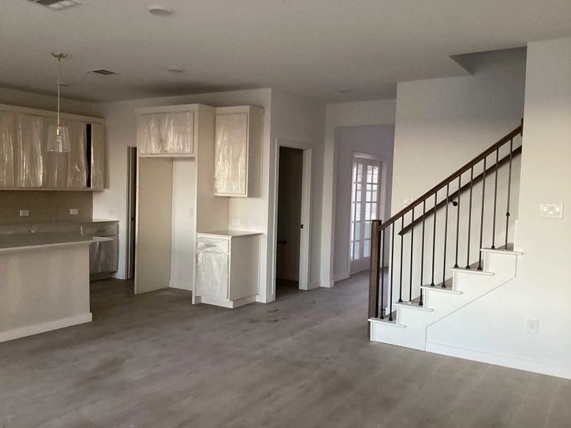 Open Kitchen-Living Room Construction Progress