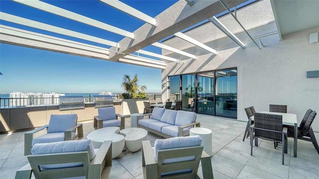 Exterior details and patio area of a home in , Sarasota (Image 20).