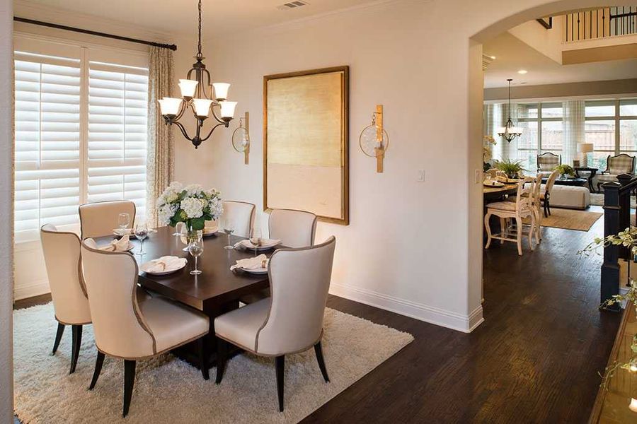 Representative Dining Room - some options shown