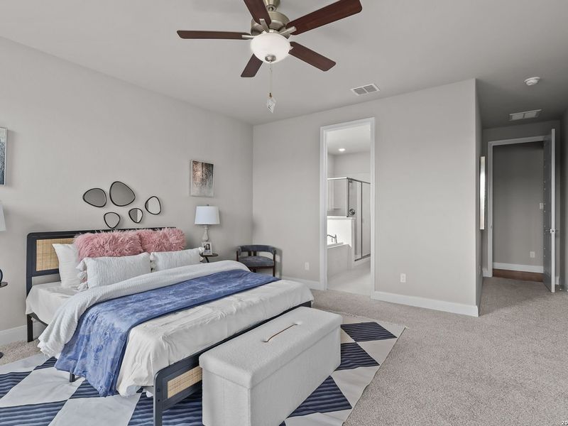 Furnished interior view inside a new home in Ladera, San Antonio (Image 30).
