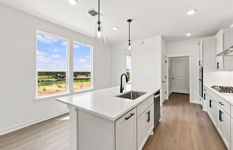 Furnished interior view inside a new home in Del Webb Austin at Lost Pines, Bastrop (Image 8).