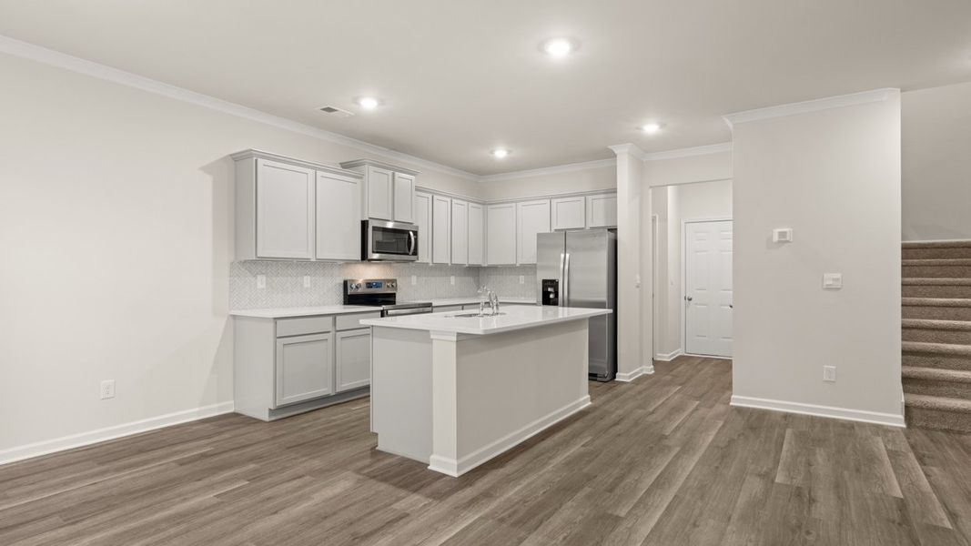 Furnished interior view inside a new home in Independence Villas and Townhomes, Loganville (Image 5).