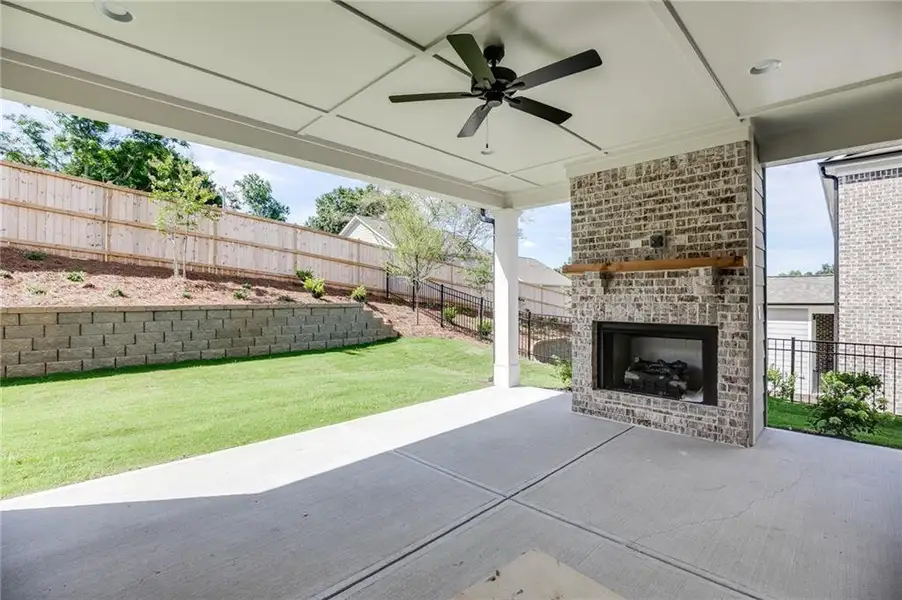 Exterior details and patio area of a home in , Buford (Image 3). Exterior details and patio area of a home in , Buford (Image 3).