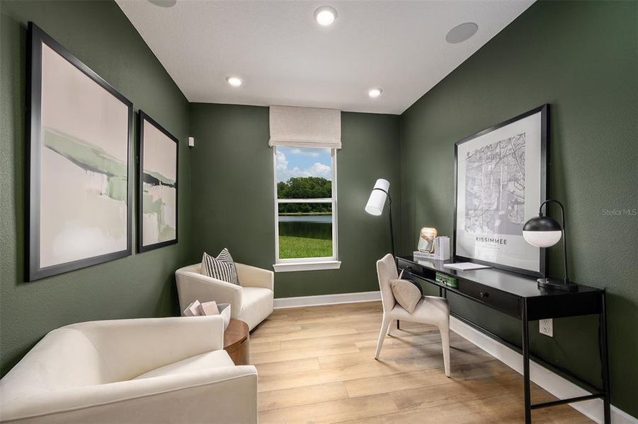 Furnished interior view inside a new home in Esplanade at Wellen Park, Englewood (Image 5).