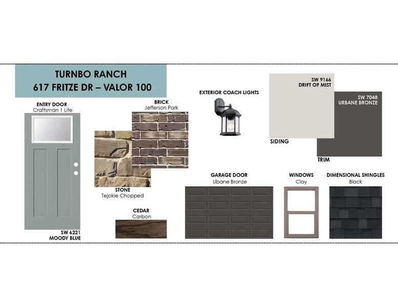 Sample of building materials used in homes in Turnbo Ranch, Killeen (Image 3).