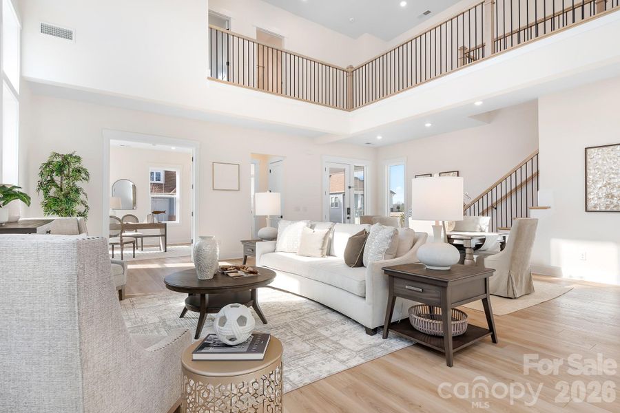 2-Story Great Room and Dining Area