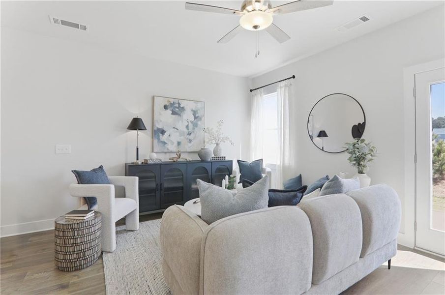 Furnished interior view inside a new home in , Cartersville (Image 11).