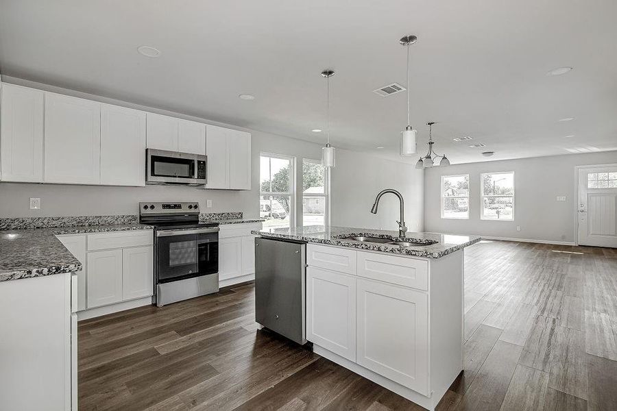 Furnished interior view inside a new home in , Fort Worth (Image 8). Furnished interior view inside a new home in , Fort Worth (Image 8).