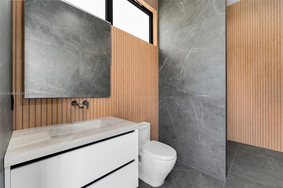 Furnished interior view inside a new home in , Miami (Image 44).