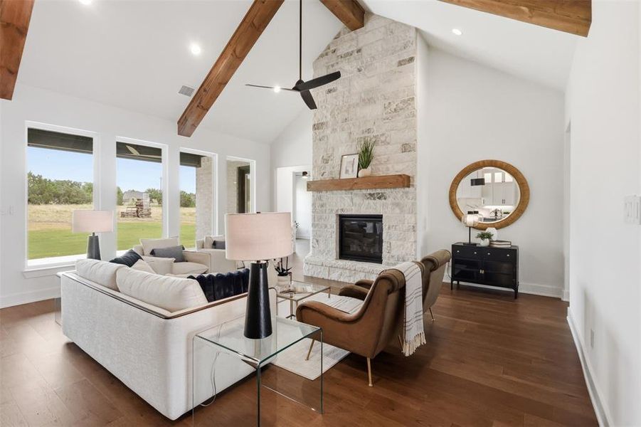 Furnished interior view inside a new home in , Granbury (Image 19). Furnished interior view inside a new home in , Granbury (Image 19).